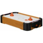 Hockey de table Air Hockey de table Mini Hockey emporter accessoires lxP: 56 x 31 cm, brun - Relaxdays