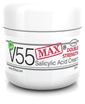 V55 MAX Double Strength Salicylic Acid Skin Cleansing Cream with Tea Tree Oil and Sulphur - Paraben and Cruelty Free - 50ML