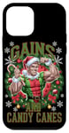 Coque pour iPhone 12 mini Elfe de Noël Gym Gains d'entraînement et sucre d'orge