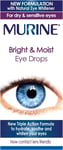 Murine Bright & Moist Eye Drops to Whiten Eyes asWell as Hydrating Dry Eyes 15ml