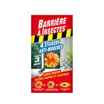 BARRIERE A INSECTES Stickers Anti-Mouches Vitres, Jusqu'à 3 mois d'efficacité, 4 Stickers, BARSTIK4