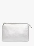 Whistles Elita Leather Double Pouch Clutch Bag