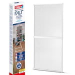 Tesa Insect Stop FALT door - Cadre Pliant en Aluminium avec Moustiquaire pour Portes - Avec Cadre Télescopique Réglable - Blanc - 80 x 170 cm à 100 x 220 cm