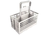 Sanfor Universal Cutlery Basket for Dishwashers | 24 x 13.50 x 12.50 cm Compartments | Grey | One, Gray, Standard Size