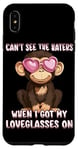 iPhone XS Max Can't See The Haters Loveglasses On Monkey Heart Glasses Case