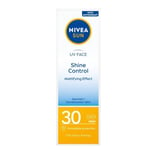 Nivea Sun UV Kasvovoide Shine Control Mattaava kasvovoide SPF30, 50 ml