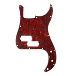 Musiclily 4Ply Red Tortoise 13 Hole Pickguard For Fender Standard Precision Bass