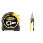 Stanley Fmht81555-0 mètre mesureur - Gamme Fatmax - Fabriqués en France & Stanley FATMAX Cisaille Aviation Tête Droite Acier Forgé Chromé Double Action de Pivot pour Plus de Puissance Poignées