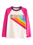 Little Bird By Jools Oliver Kids' Smile Long Sleeve T-Shirt, Pink/Multi