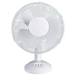 Domair Ventilateur de table - diamètre 30 cm 40 W blanc