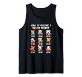 Cute Animals Reading A Book Tank Top