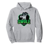 Swole Power Weightlifter, Fitness Gym Weights Pullover Hoodie