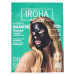 IROHA Nature Balancing Charcoal Face Sheet Mask 23 ml