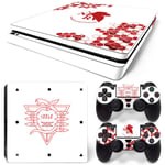 Kit De Autocollants Skin Decal Pour Console De Jeu Ps4 Slim Crane D'horreur Complet Du Corps, T1tn-Ps4slim-6488