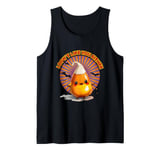 I Don't Like You Either Funny Candy Corn Halloween Tank Top