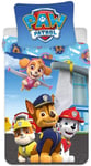 Paw Patrol sängkläder - 140x200 cm - Valpvänner - 2 i 1-design - Täcke i 100% bomull