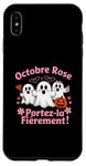 Coque pour iPhone XS Max Ruban Rose Fantômes Mignons Halloween Octobre Rose