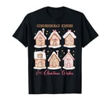 Gingerbread Kisses & Christmas Wishes Cute Gingerbread House T-Shirt