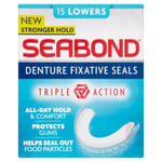 SEABOND LOWERS BLUE ORIGINAL DENTURE FIXATIVE - 15 PCS