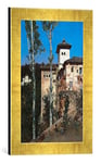 Kunst für Alle 'Image encadrée de Martin Rico Y Ortega La Torre de Las de Damas en la Alhambra, d'art dans Le Cadre de Haute qualité Photos Fait Main, 30 x 40 cm, Or Raya