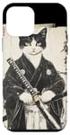 iPhone 12 mini Samurai Cat Warrior Art Japan Katana Cat Art Culture Vintage Case