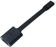 Dell - Usb-Adapter - 24 Pin Usb-C (Hane) Till Usb Typ A (Hona) - Usb 3.0 - 13.2 Cm - Svart - För Latitude 5285 2-In-1, 5289 2-In-1, 7389 2-In-1  Optiplex 5250  Xps 12 9250, 15 95Xx