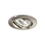 Luminaire À Encastré Ideal Lux Swing Réglable Nickel Ø7cm GU10