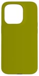 Coque pour iPhone 15 Pro Couleur vert olive simple