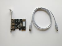 Firewire MiniDV Video Capture PCI-E Card for Windows 11 / 10 Desktop PC.