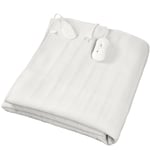 Todeco - Chauffe Lit, Surmatelas Chauffant, Simple, 150 x 80 cm, 60W, Blanc, Commande manuelle, Polyester, Standards/Certifications: cb, ce