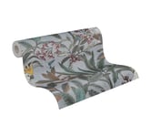 A.S. Création Non-Woven Wallpaper Jungle in Grey Blue Green High-Quality Jungle Wallpaper 397483 10.05 m x 0.53 m Design Wallpaper Jungle Look for Living Room Made in Germany