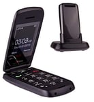 Flip Mobile Phone - Big Buttons, Simple Easy To Use, Pay As You Go (EE)