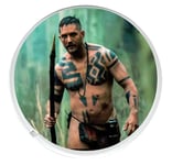 Round Drinks Coaster with a picture of Tom Hardy from the BBC series Taboo