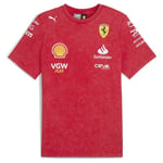 PUMA Scuderia Ferrari Desert Sun Replica Team Tee Men, storlek Small