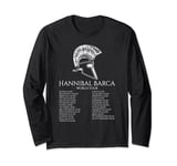 Hannibal Barca World Tour History T-Shirt Long Sleeve T-Shirt