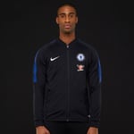 Nike Chelsea F.C 17/18 Squad Football Jacket Sz 2XL TG Black Blue 905453 011