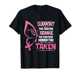 Breast Cancer Support Admire Honor Breast Cancer Awareness T-Shirt