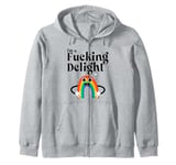 First of all I'm a Fucking Delight Sarcastic Angry Guy Funny Zip Hoodie