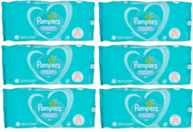 Pampers Baby Wipes Fresh Clean 6 Packs of 52 Soft for Hands and Face 0% Alcohol