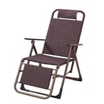 Qazxsw Chaises Pliantes de Jardin Chaise Longue Pliante, Tapis et Chambres Mobilier d'été de Jardin inclinable avec appuie-tête rembourrés réglables Fauteuil inclinable extérieur à gravité zéro