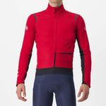 Castelli Alpha Doppio ROS Cycling Jacket - AW23 Pompeian Red / Black Reflex 3XLarge Red/Black Reflex/Black