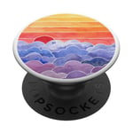 PopSockets Yellow Orange Red Sunset Sunrise Purple Blue Clouds Sky PopSockets PopGrip: Swappable Grip for Phones & Tablets