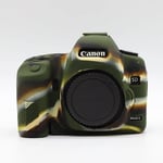 Étui en Silicone souple de haute qualité pour caméra DSLR,housse de protection pour Canon EOS 5D Mark II 5D2 5DII - Type Camouflage