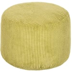 Loft25 - Pouf pour salon, Pouf rond d'intérieur en velours côtelé pour repose-jambes, Pouf ergonomique 30x44 cm pour adultes et enfants, Pouf