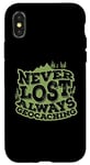 Coque pour iPhone X/XS Jamais perdu toujours geocaching