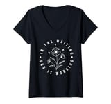 Womens In The Waiting God Is Working Trust In Him Christian V-Neck T-Shirt