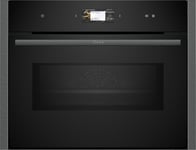 Oven Neff C24MS31G0B Compact 45cm with Microwave - Black with Graphite