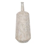 BigBuy Home Vase Cream Iron 20 x 20 x 51 cm