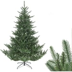 Salcar - Sapin de Noël Artificiel de 210 cm : Sapin réaliste en pe et pvc avec branches en moulage par injection, équipé d'un système pliable.