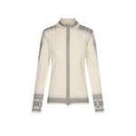 Dale of Norway 140th Anniversary Jacket - Veste en laine mérinos femme Off White / Smoke / Light Charcoal S